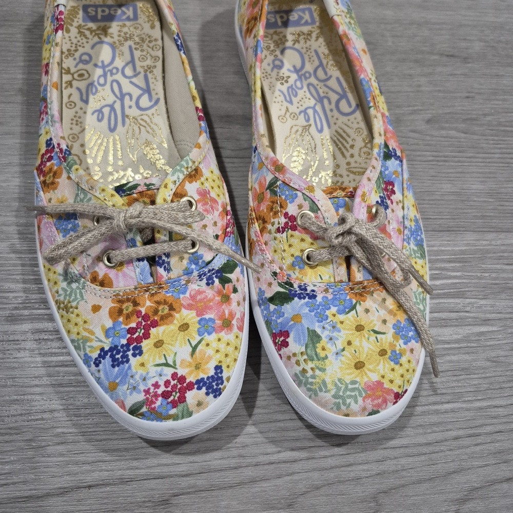 Keds X Rifle Paper Co. Floral Canvas Women's Sneakers - Picture 2 of 6